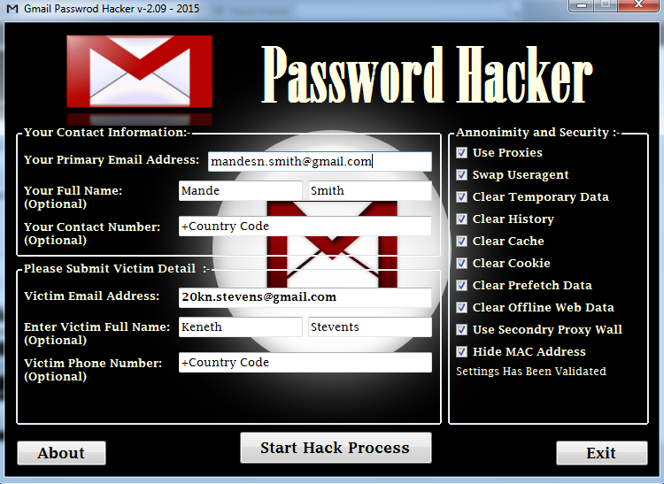 hacking gmail password online